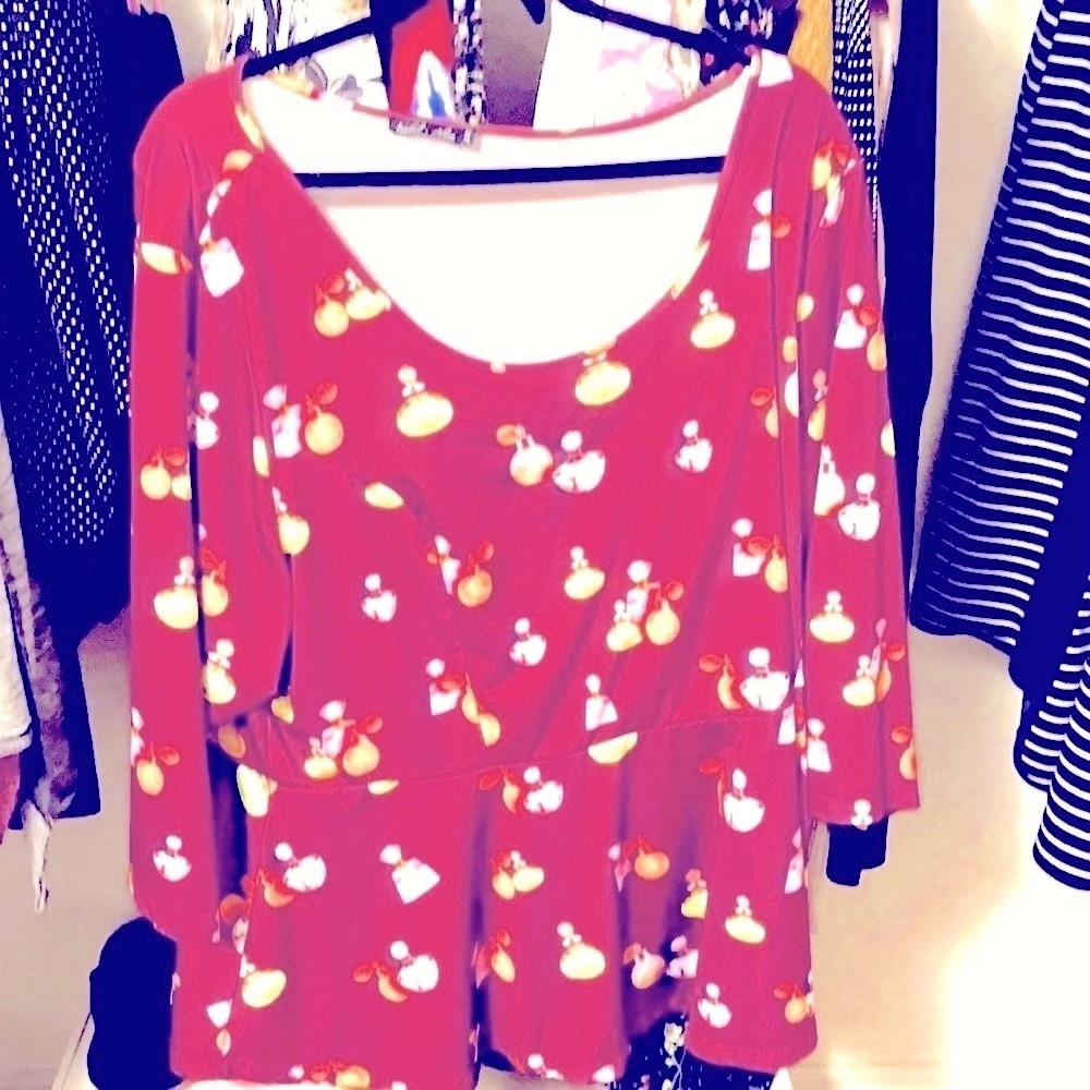 Peplum top from Gwynnie Bee.